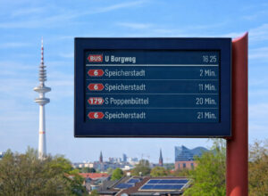 Neue Anzeigen für Hamburgs U-Bahnhöfe