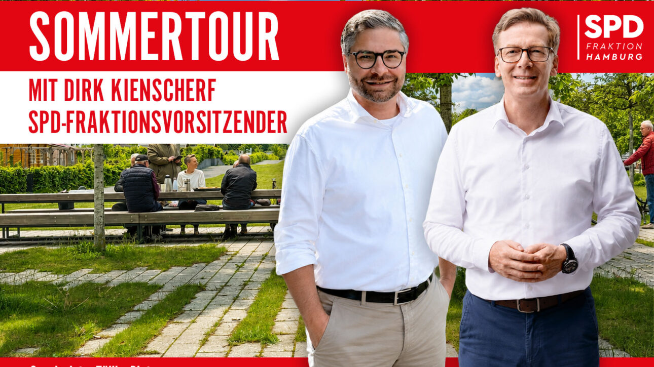 Sommertour durch Schnelsen: Dirk Kienscherf und Koorosh Armi laden zum Austausch ein