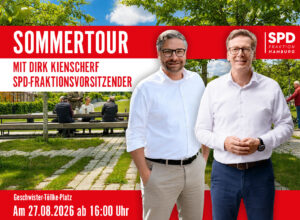 Sommertour durch Schnelsen: Dirk Kienscherf und Koorosh Armi laden zum Austausch ein